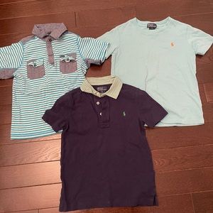 Boys size 6 polos and shirt